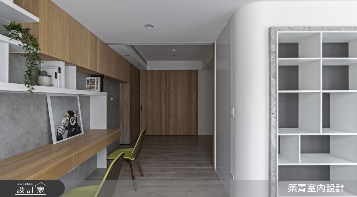 100坪新成屋(5年以下)＿現代風書房案例圖片＿築青室內裝修有限公司＿築青_55之21