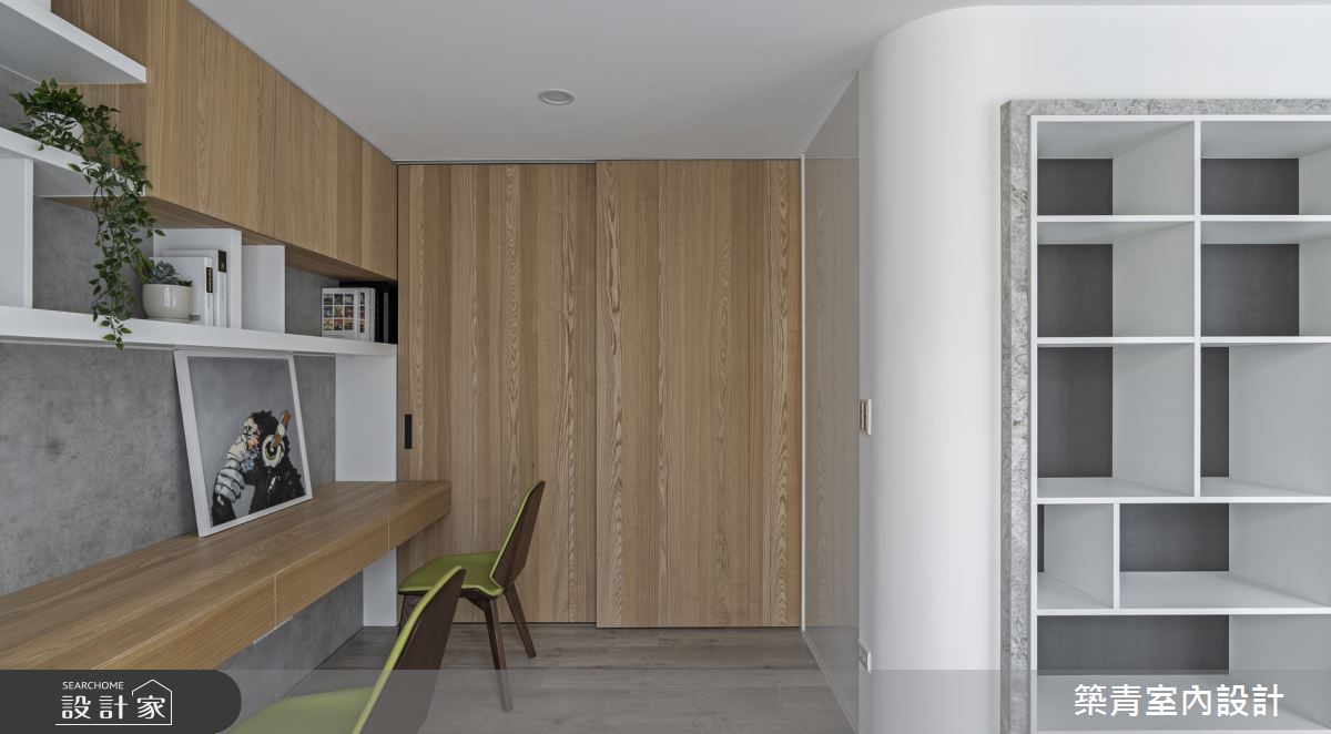 100坪新成屋(5年以下)＿現代風書房案例圖片＿築青室內裝修有限公司＿築青_55之22