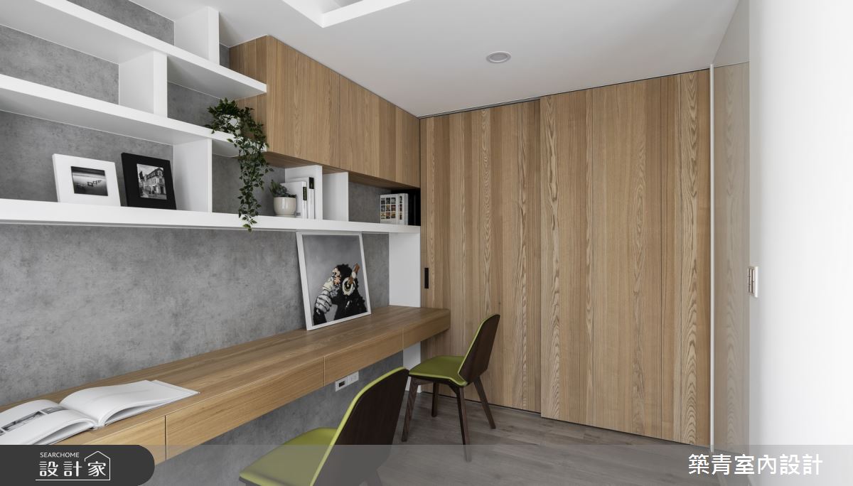 100坪新成屋(5年以下)＿現代風書房案例圖片＿築青室內裝修有限公司＿築青_55之23