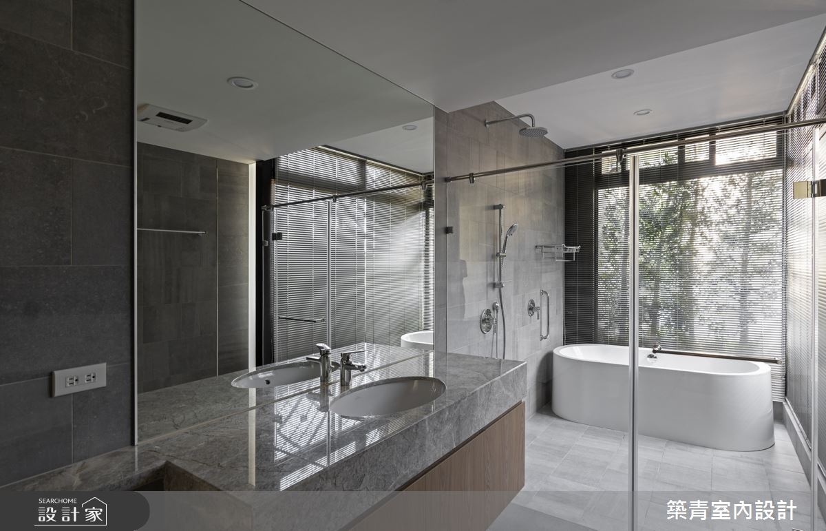 100坪新成屋(5年以下)＿現代風浴室案例圖片＿築青室內裝修有限公司＿築青_55之26
