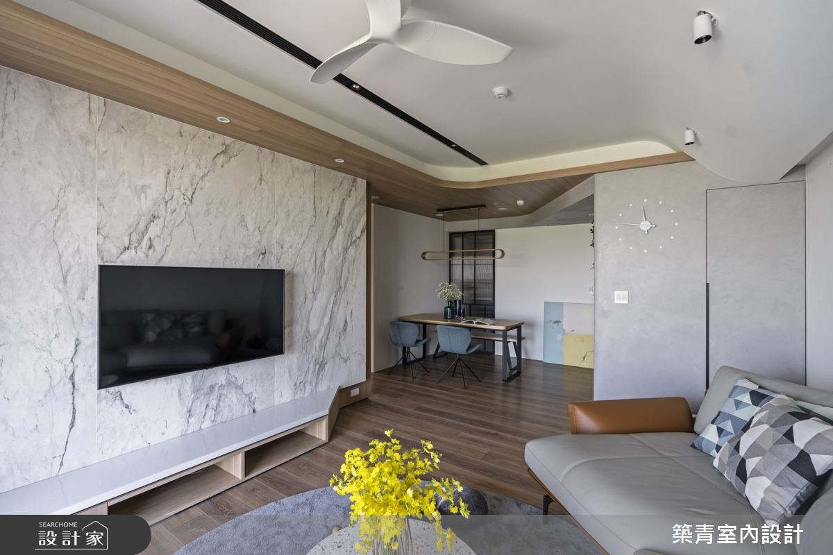 40坪新成屋(5年以下)＿現代風客廳案例圖片＿築青室內裝修有限公司＿築青_57之1