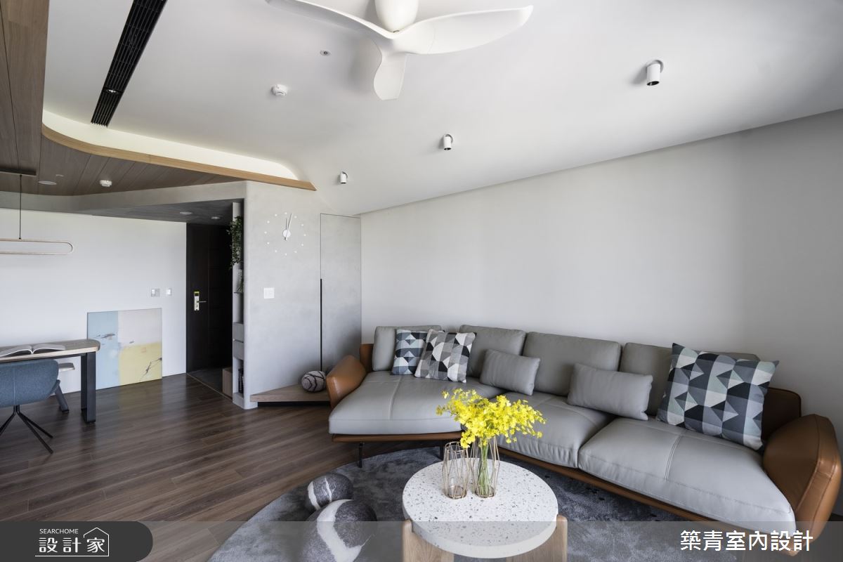40坪新成屋(5年以下)＿現代風客廳案例圖片＿築青室內裝修有限公司＿築青_57之3