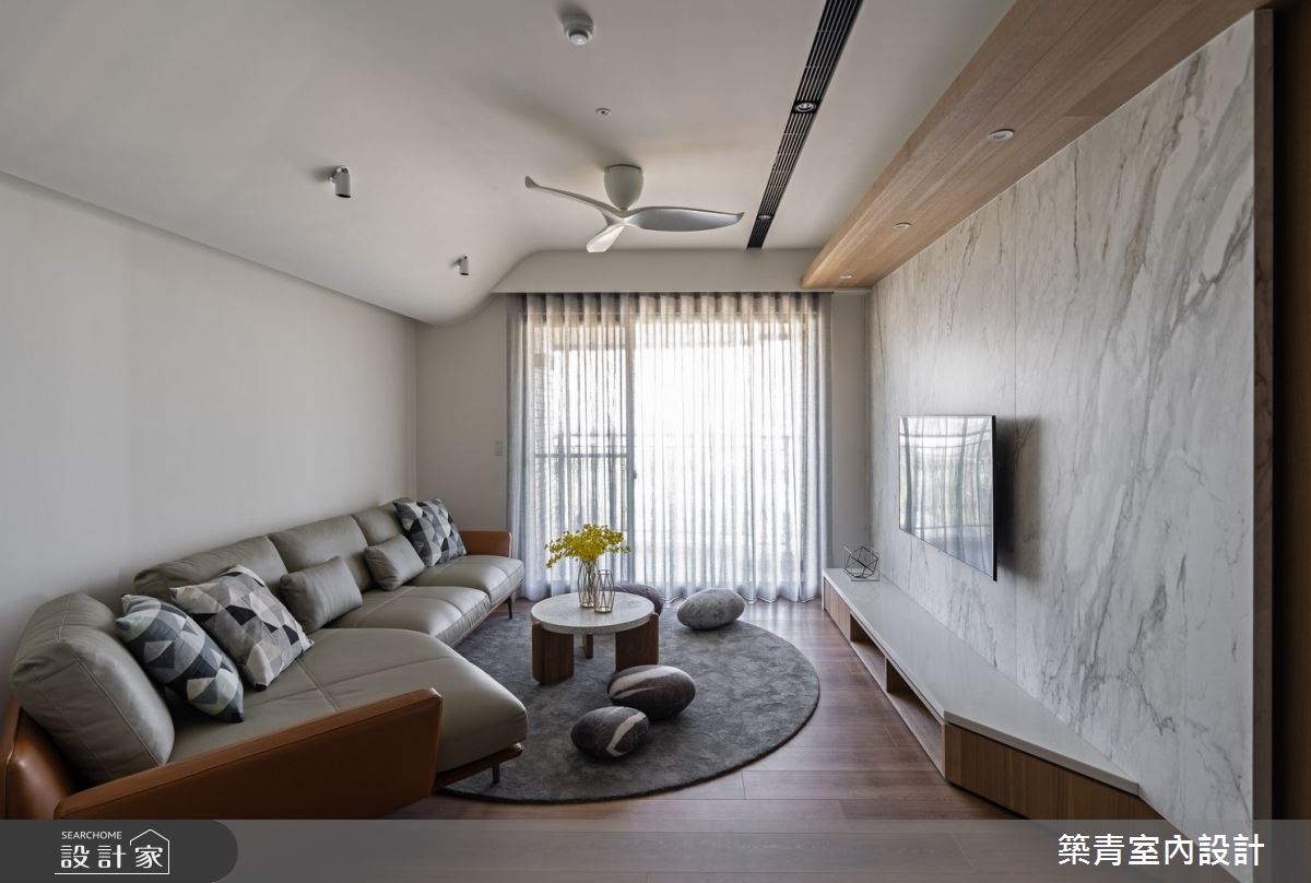 40坪新成屋(5年以下)＿現代風客廳案例圖片＿築青室內裝修有限公司＿築青_57之9