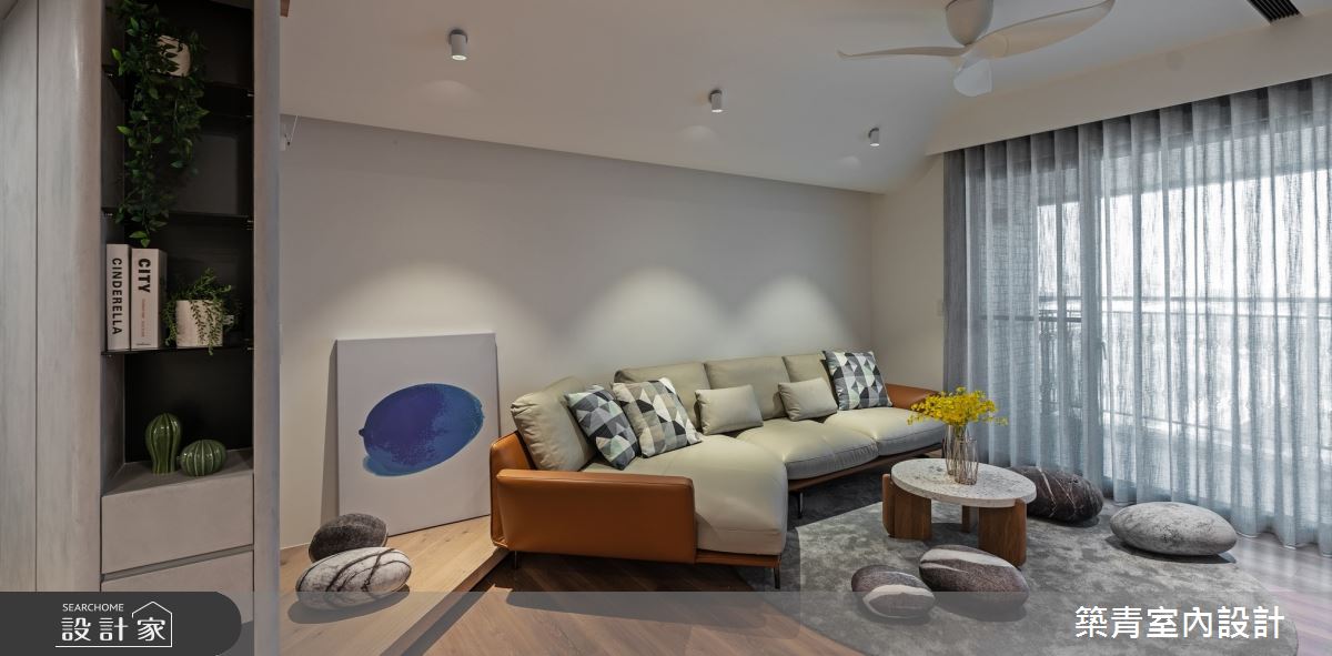 40坪新成屋(5年以下)＿現代風客廳案例圖片＿築青室內裝修有限公司＿築青_57之13