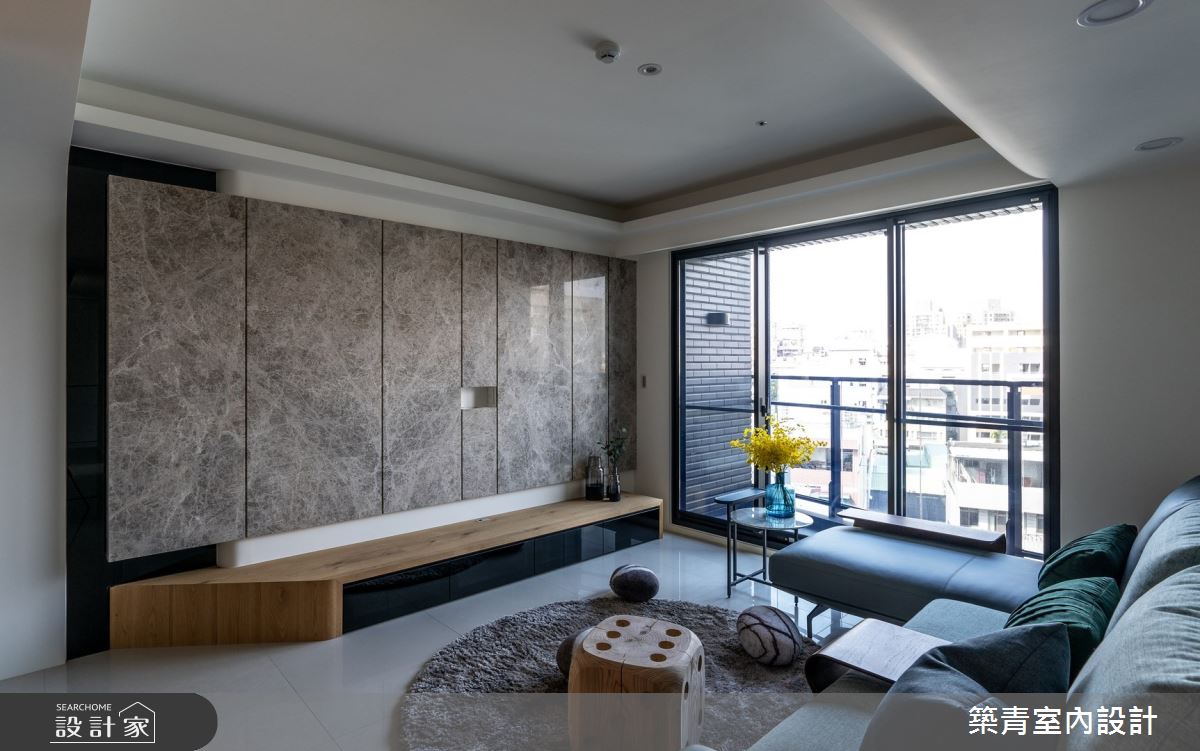 40坪預售屋＿現代風客廳案例圖片＿築青室內裝修有限公司＿築青_58之6