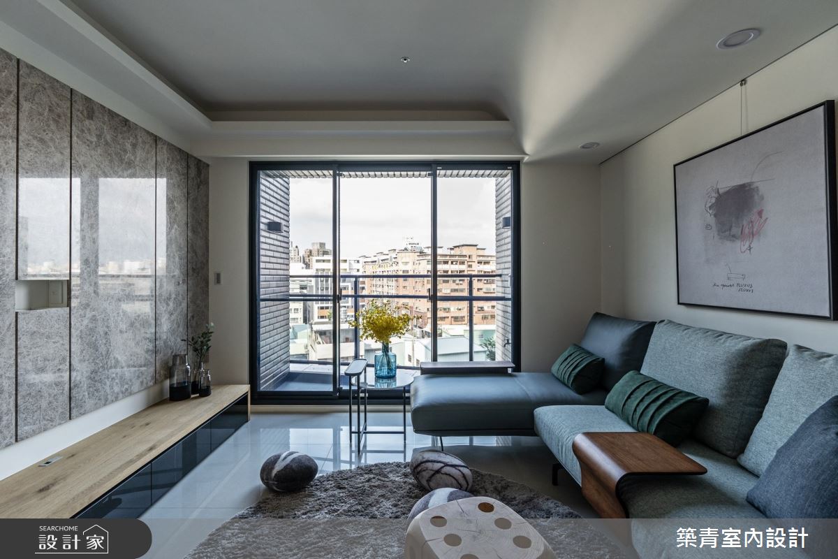 40坪預售屋＿現代風客廳案例圖片＿築青室內裝修有限公司＿築青_58之5
