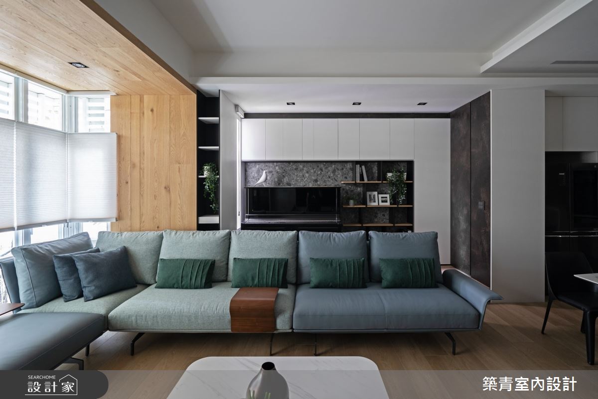 48坪新成屋(5年以下)＿現代風客廳案例圖片＿築青室內裝修有限公司＿築青_60之7
