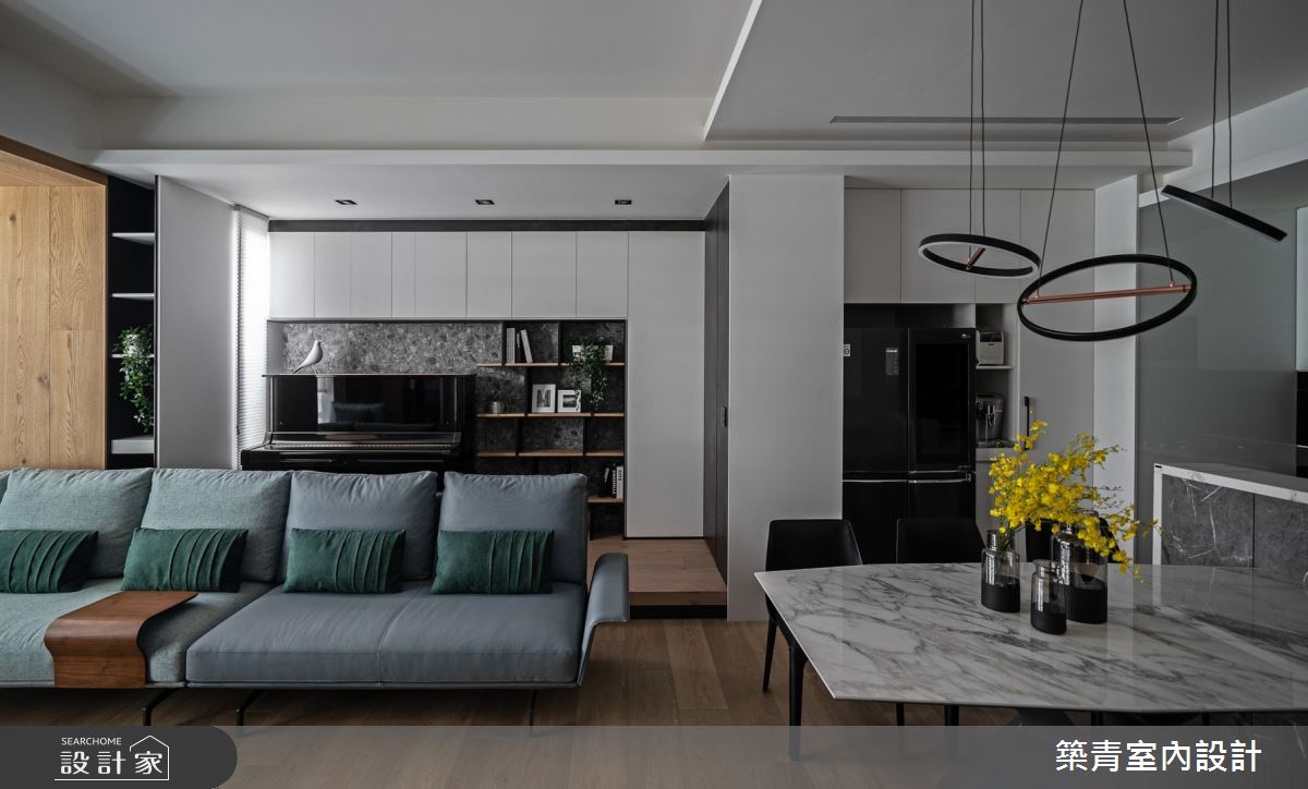 48坪新成屋(5年以下)＿現代風客廳案例圖片＿築青室內裝修有限公司＿築青_60之8