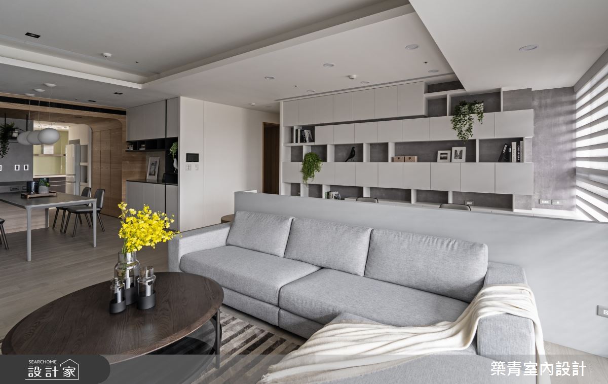 48坪新成屋(5年以下)＿現代風客廳案例圖片＿築青室內裝修有限公司＿築青_61之8