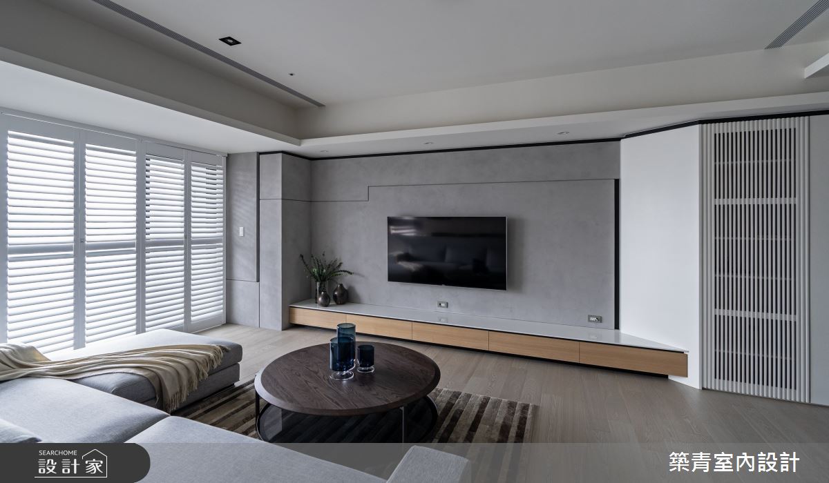 48坪新成屋(5年以下)＿現代風客廳案例圖片＿築青室內裝修有限公司＿築青_61之2