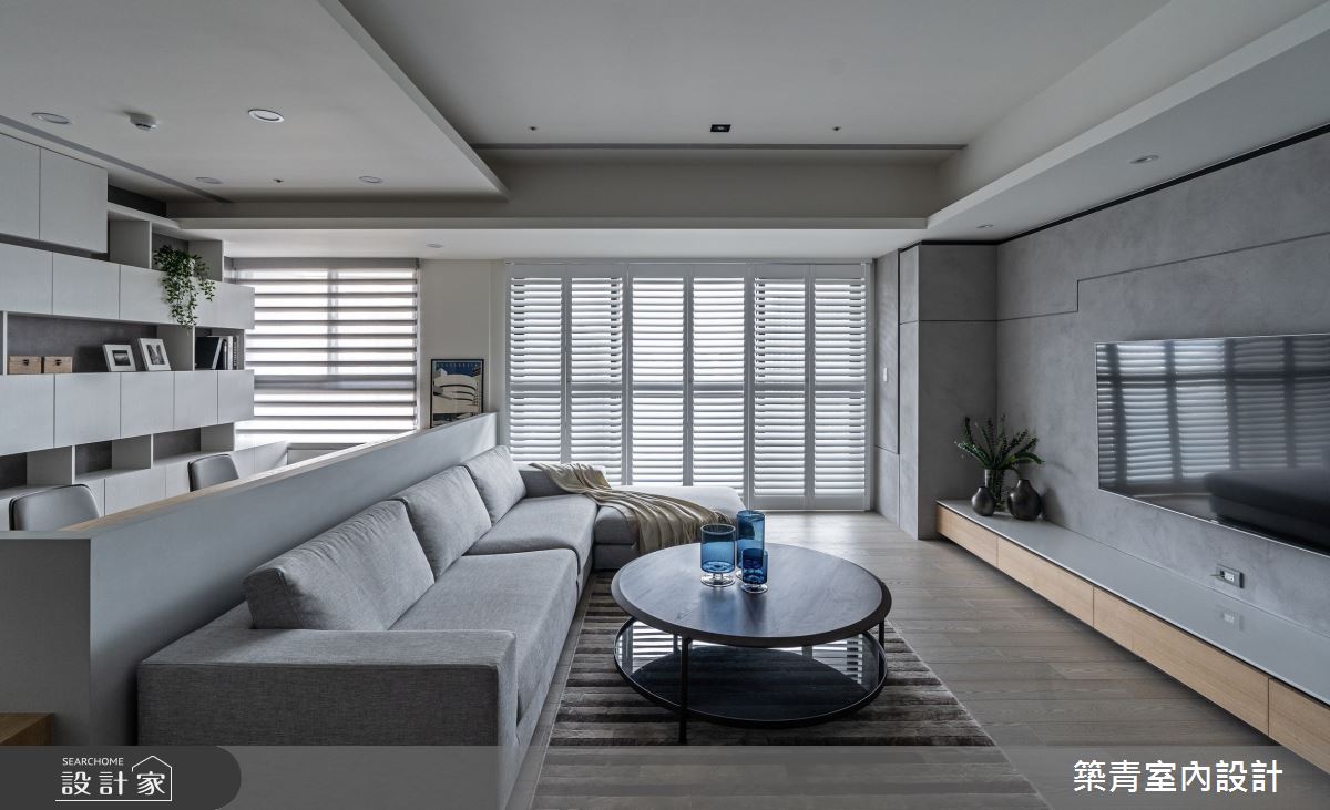 48坪新成屋(5年以下)＿現代風客廳案例圖片＿築青室內裝修有限公司＿築青_61之1