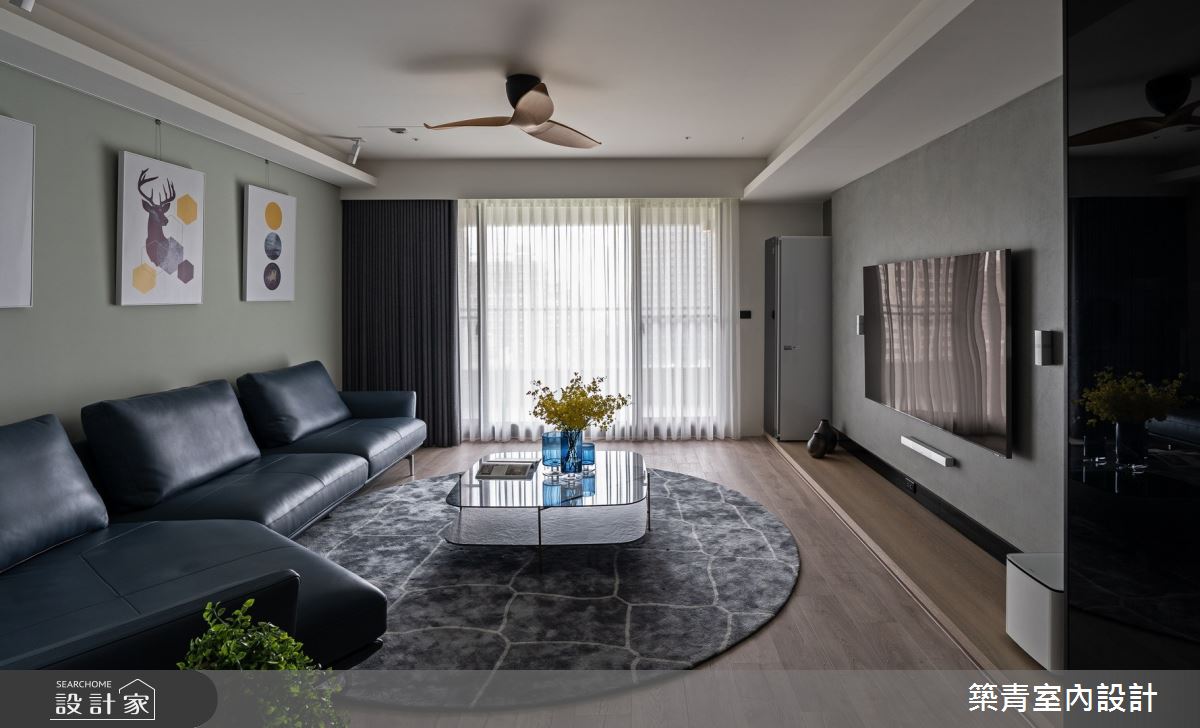 48坪新成屋(5年以下)＿現代風客廳案例圖片＿築青室內裝修有限公司＿築青_62之3