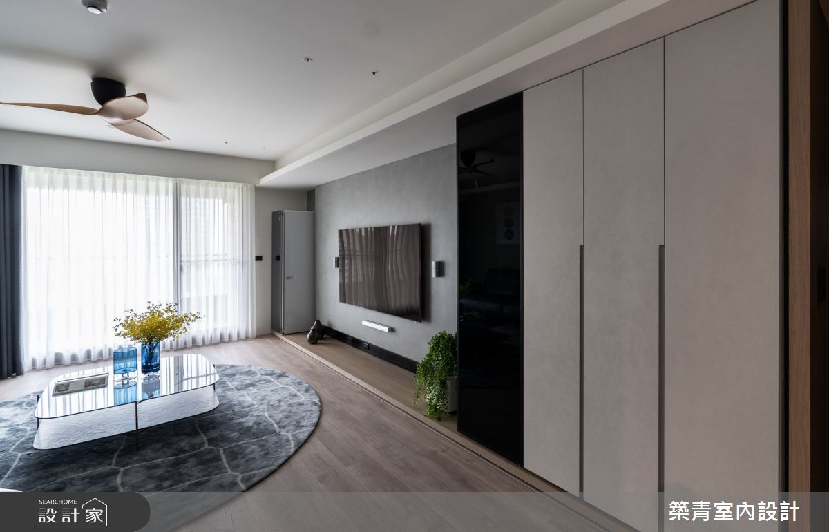 48坪新成屋(5年以下)＿現代風客廳案例圖片＿築青室內裝修有限公司＿築青_62之2