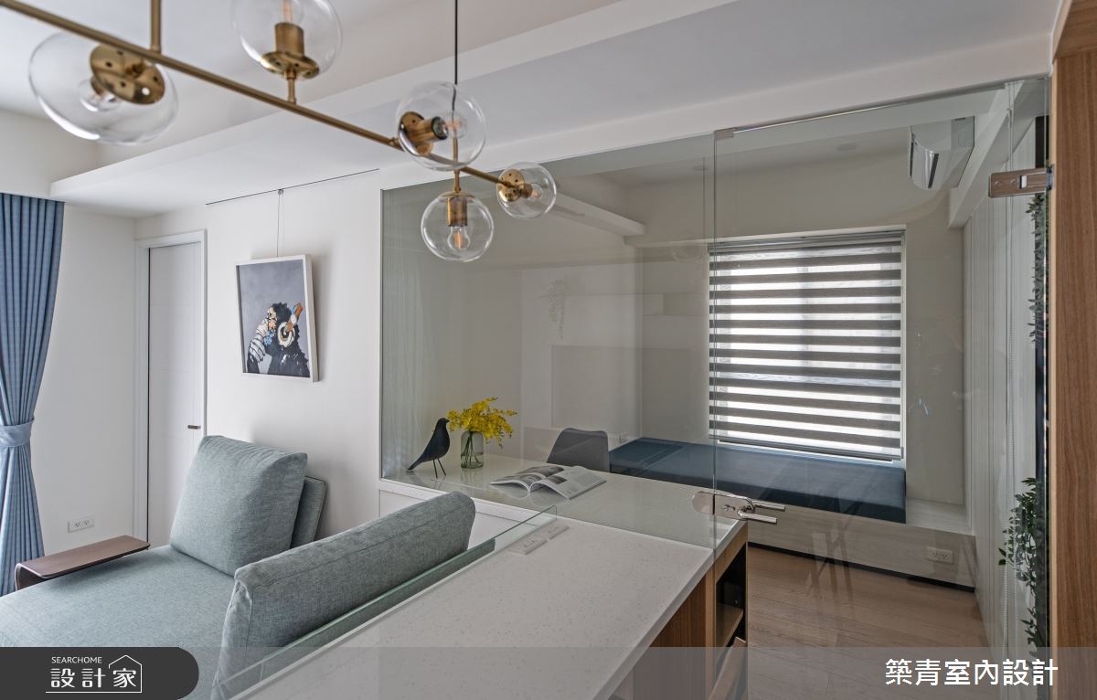 21坪新成屋(5年以下)＿現代風客廳餐廳中島案例圖片＿築青室內裝修有限公司＿築青_63之14