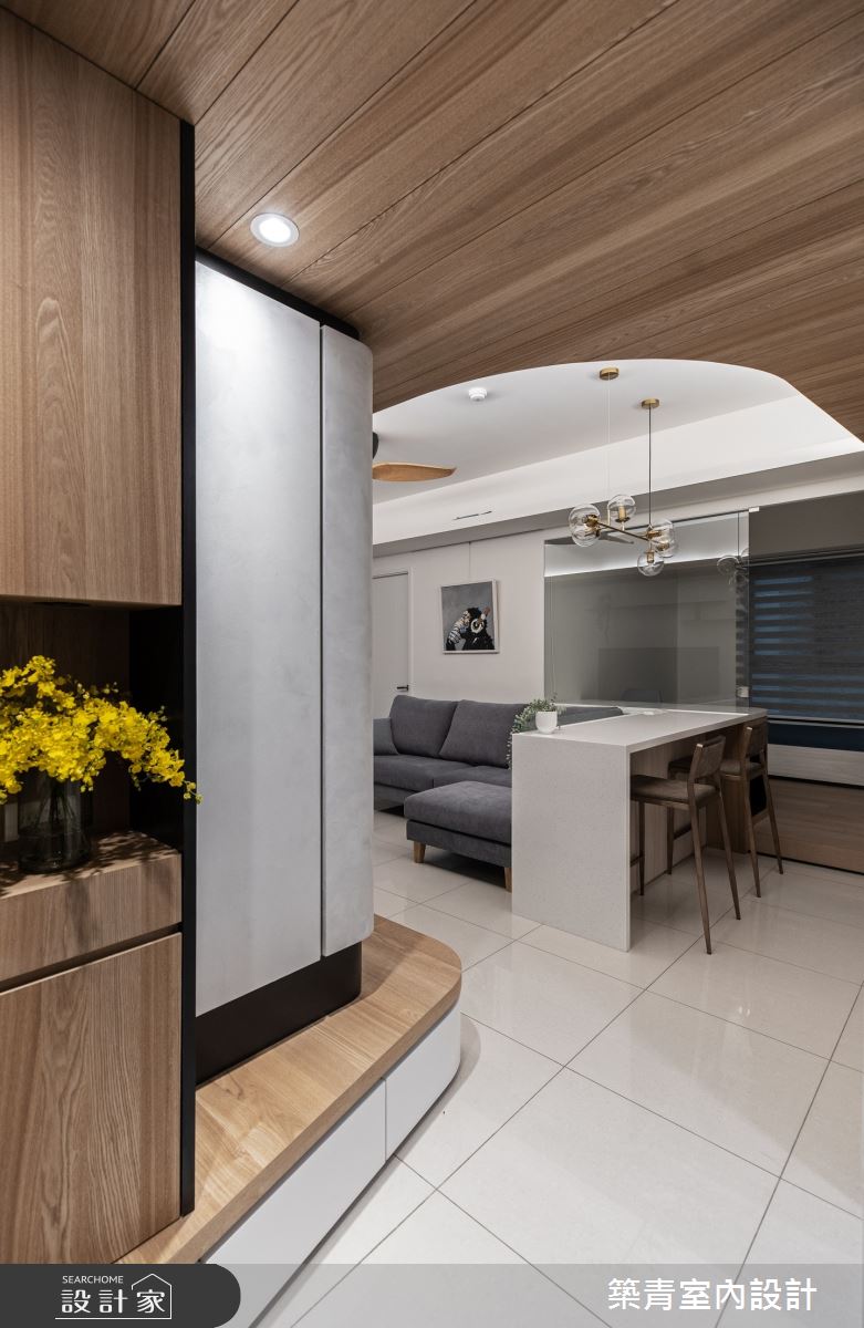 21坪新成屋(5年以下)＿現代風玄關餐廳中島案例圖片＿築青室內裝修有限公司＿築青_63之1
