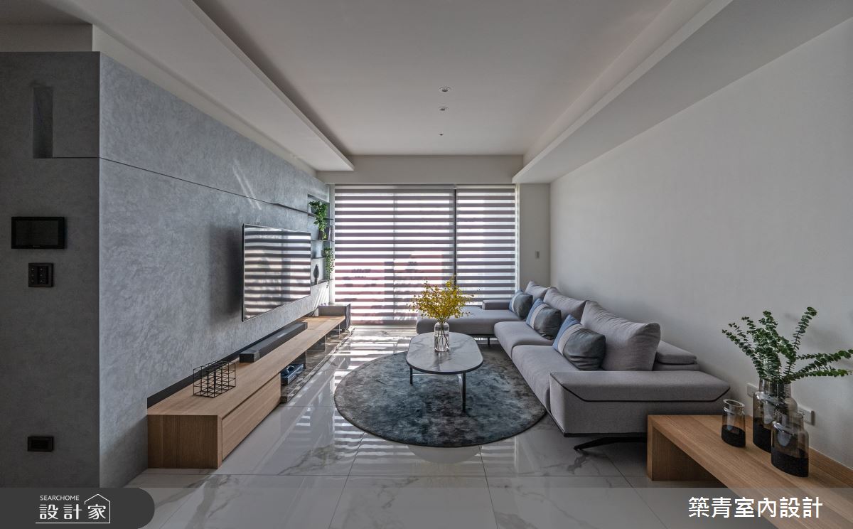 48坪預售屋＿現代風客廳案例圖片＿築青室內裝修有限公司＿築青_64之13