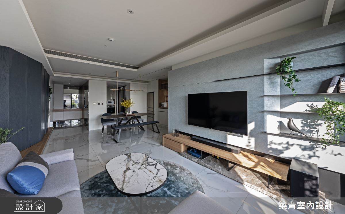 48坪預售屋＿現代風客廳案例圖片＿築青室內裝修有限公司＿築青_64之17