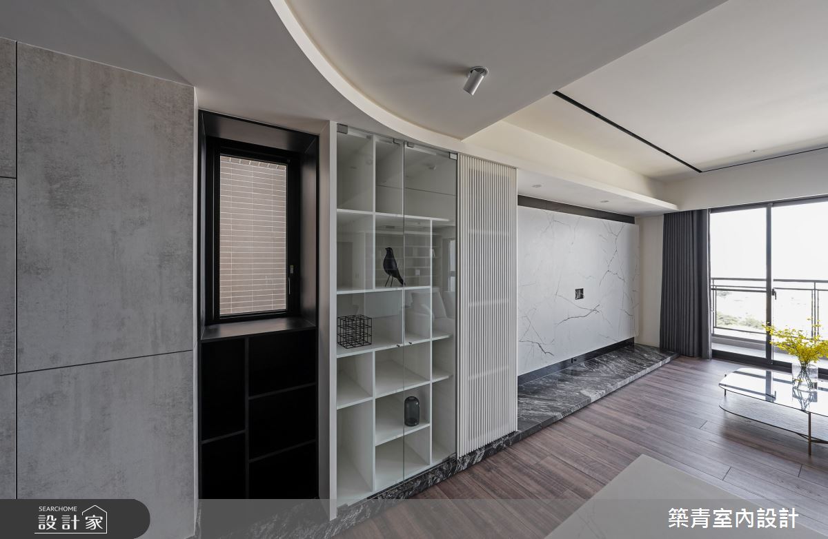 48坪預售屋＿現代風客廳案例圖片＿築青室內裝修有限公司＿築青_66之3