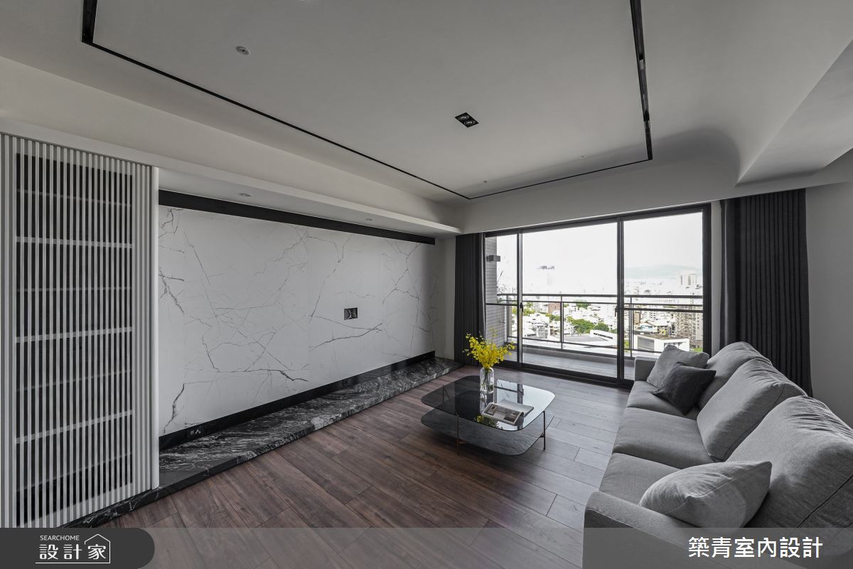 48坪預售屋＿現代風客廳案例圖片＿築青室內裝修有限公司＿築青_66之13