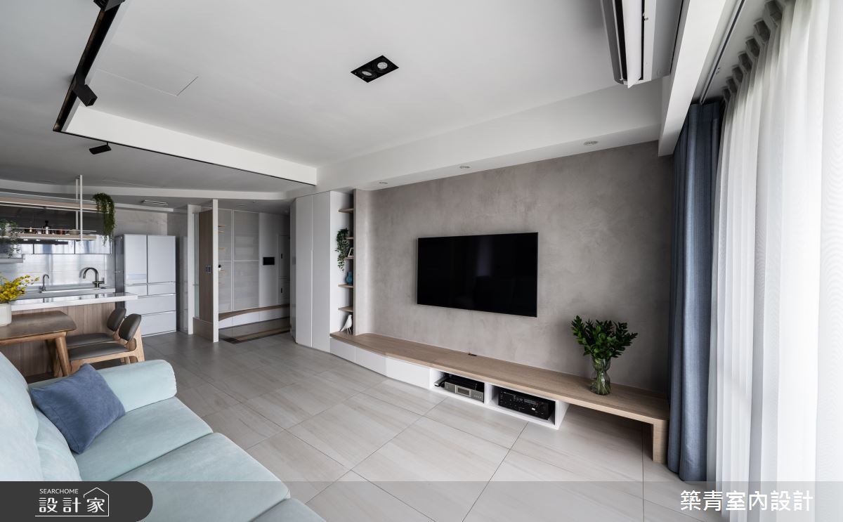 30坪預售屋＿混搭風客廳案例圖片＿築青室內裝修有限公司＿築青_67之9