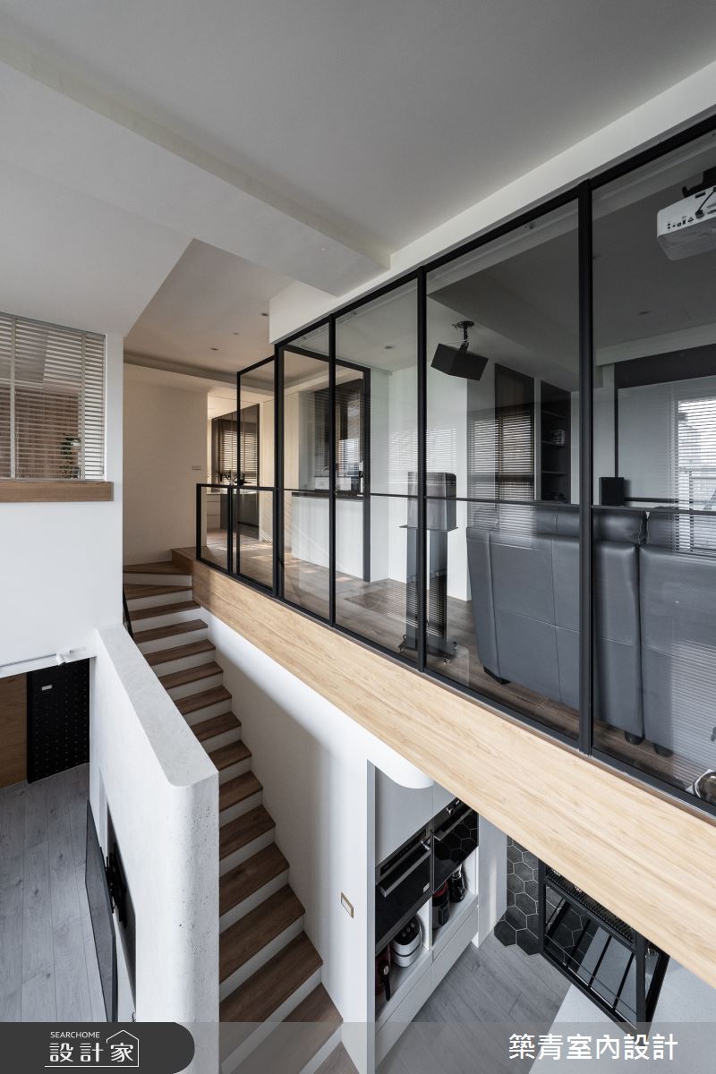 48坪新成屋(5年以下)＿現代風樓梯案例圖片＿築青室內裝修有限公司＿築青_68之29