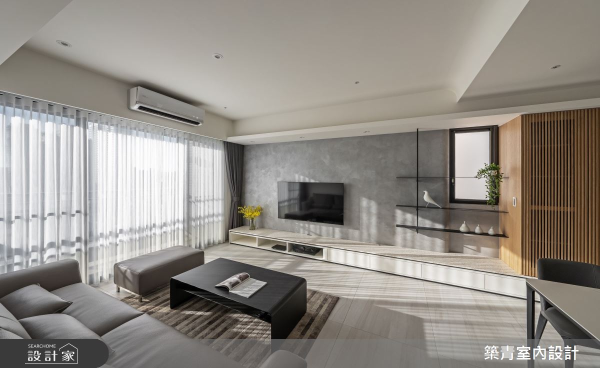 30坪預售屋＿混搭風客廳案例圖片＿築青室內裝修有限公司＿築青_69之15
