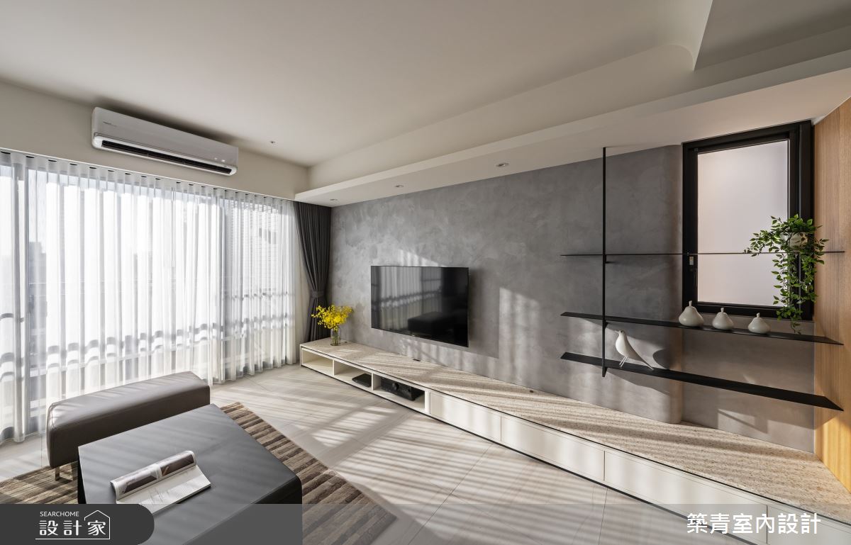 30坪預售屋＿混搭風客廳案例圖片＿築青室內裝修有限公司＿築青_69之16