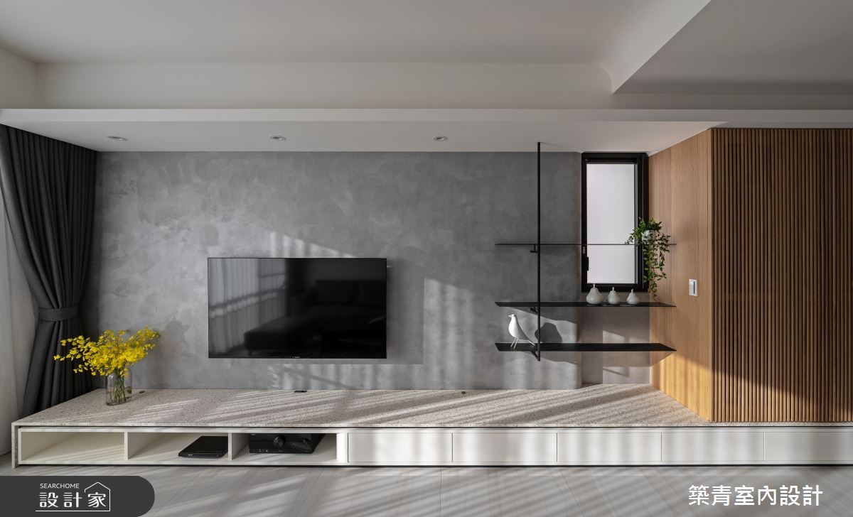 30坪預售屋＿混搭風客廳案例圖片＿築青室內裝修有限公司＿築青_69之12