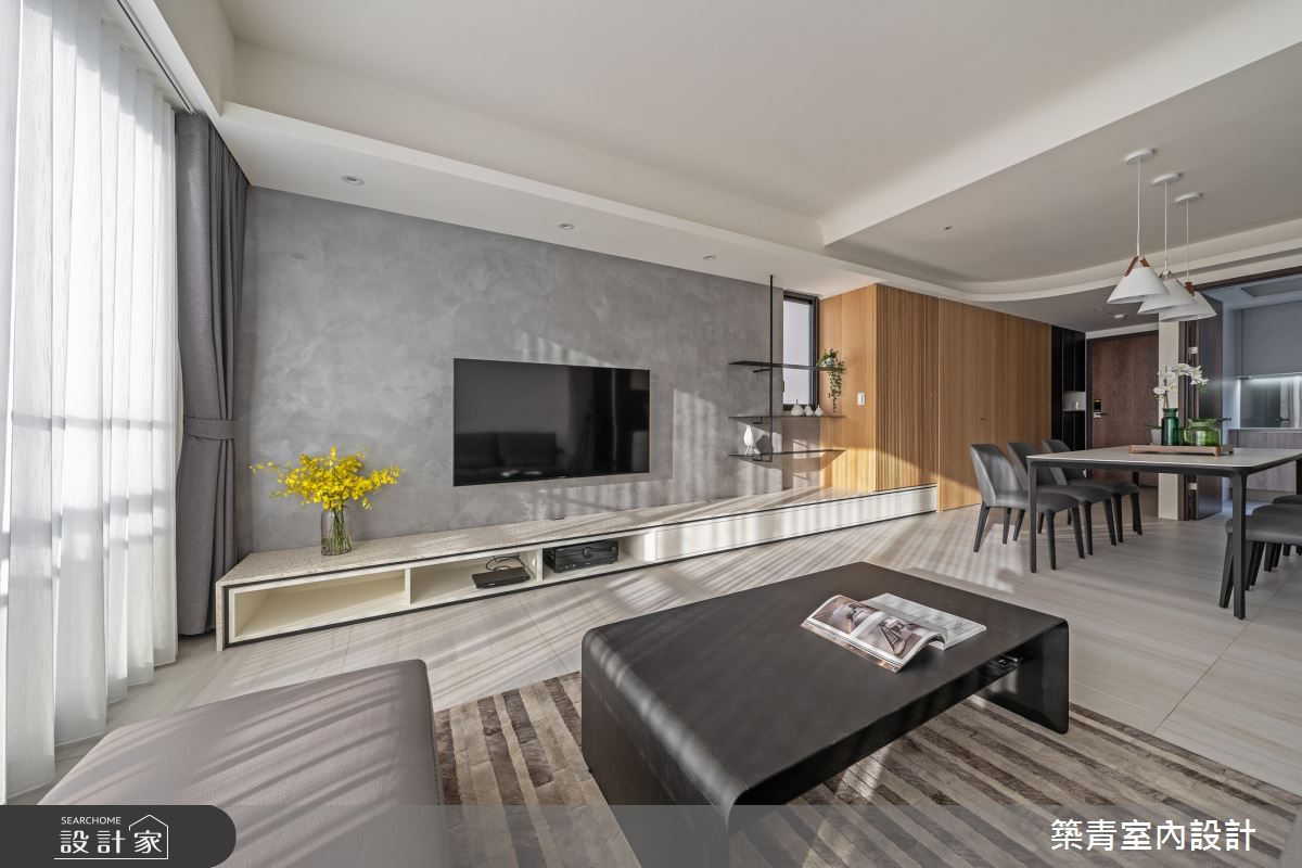30坪預售屋＿混搭風客廳案例圖片＿築青室內裝修有限公司＿築青_69之10