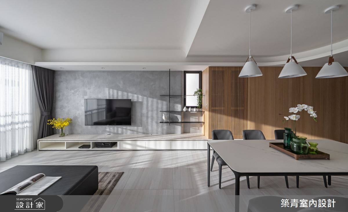 30坪預售屋＿混搭風客廳案例圖片＿築青室內裝修有限公司＿築青_69之14