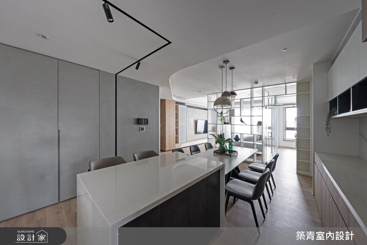 48坪新成屋(5年以下)＿現代風客廳餐廳案例圖片＿築青室內裝修有限公司＿築青_70之3