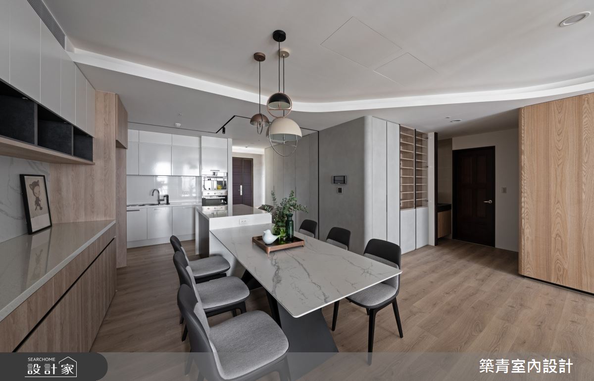 48坪新成屋(5年以下)＿現代風餐廳廚房案例圖片＿築青室內裝修有限公司＿築青_70之5