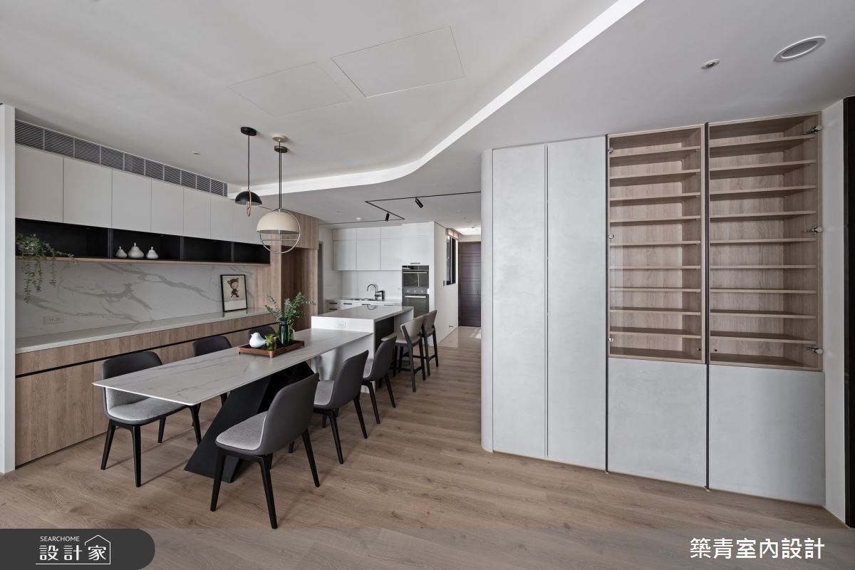 48坪新成屋(5年以下)＿現代風餐廳廚房案例圖片＿築青室內裝修有限公司＿築青_70之6