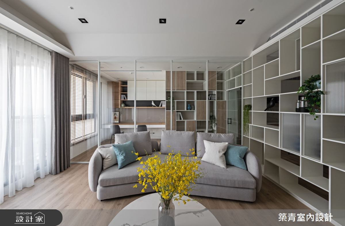 48坪新成屋(5年以下)＿現代風客廳書房工作區案例圖片＿築青室內裝修有限公司＿築青_70之12