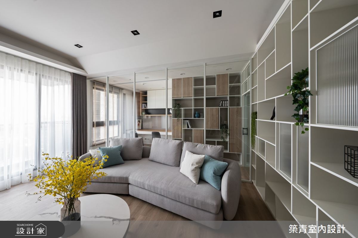 48坪新成屋(5年以下)＿現代風客廳書房工作區案例圖片＿築青室內裝修有限公司＿築青_70之13