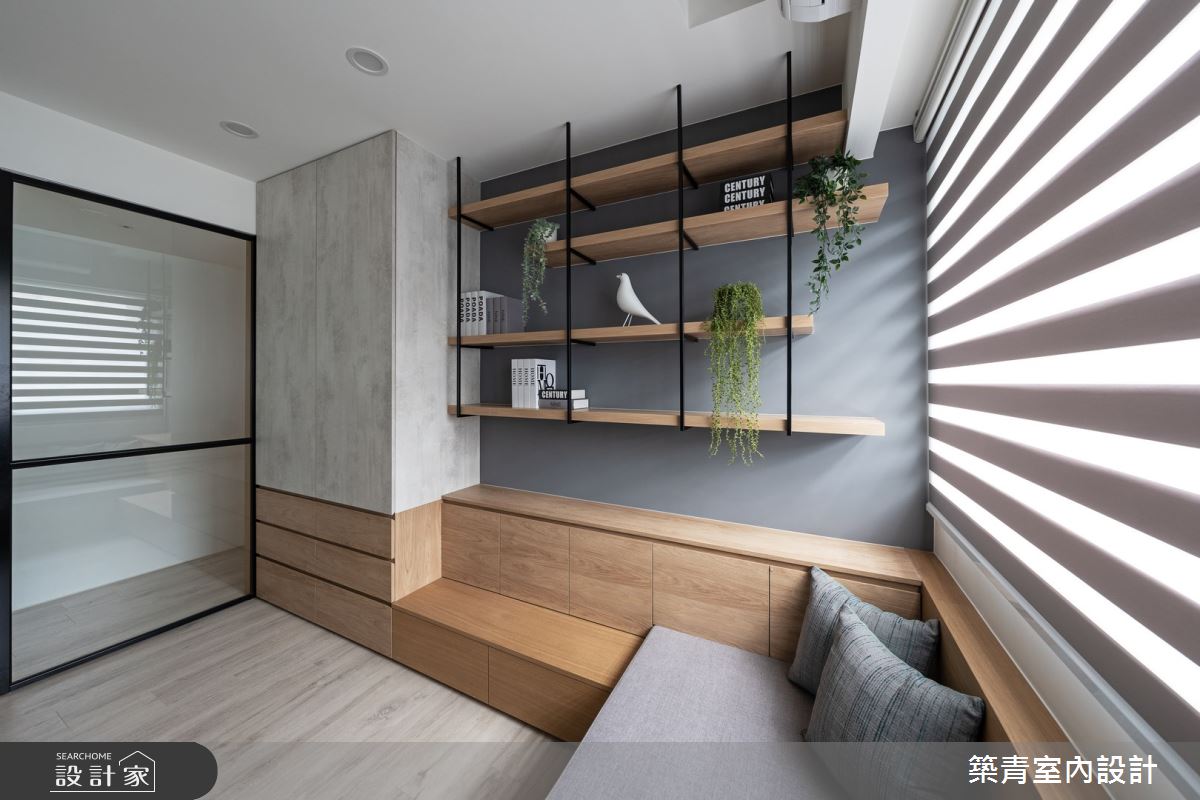 40坪老屋(16~30年)＿混搭風書房臥榻案例圖片＿築青室內裝修有限公司＿築青_71之18