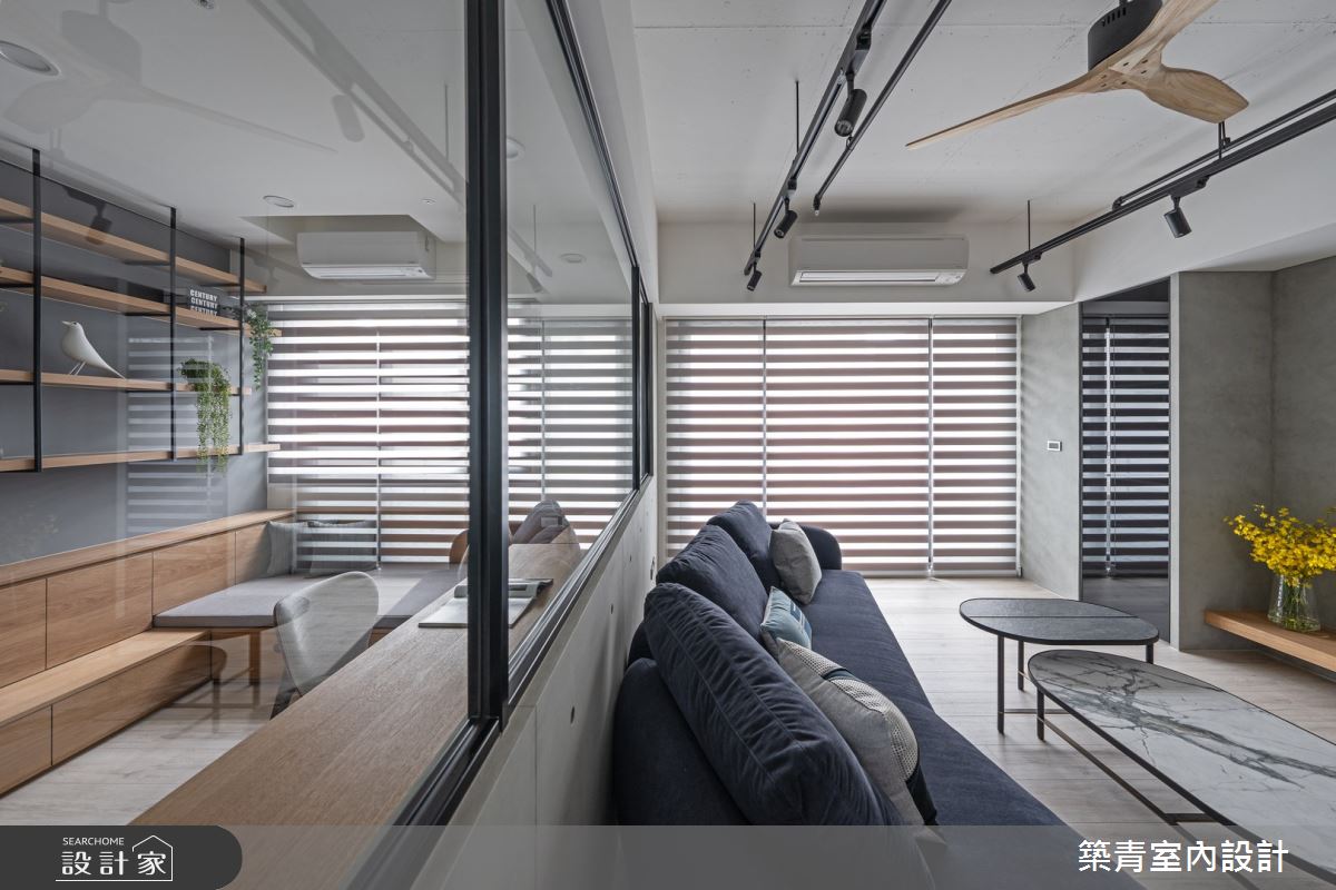 40坪老屋(16~30年)＿混搭風客廳書房工作區案例圖片＿築青室內裝修有限公司＿築青_71之8