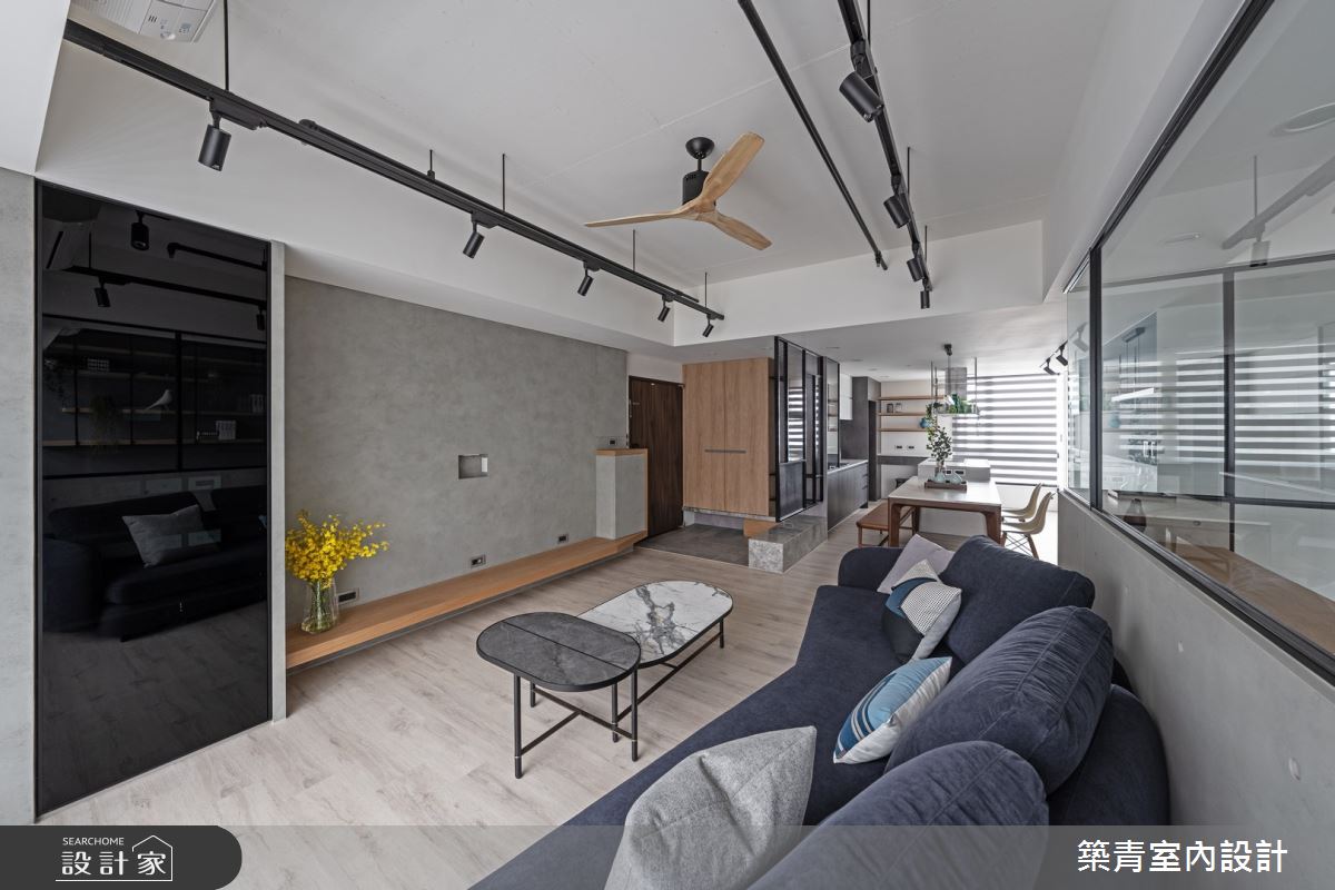 40坪老屋(16~30年)＿混搭風玄關客廳餐廳案例圖片＿築青室內裝修有限公司＿築青_71之11