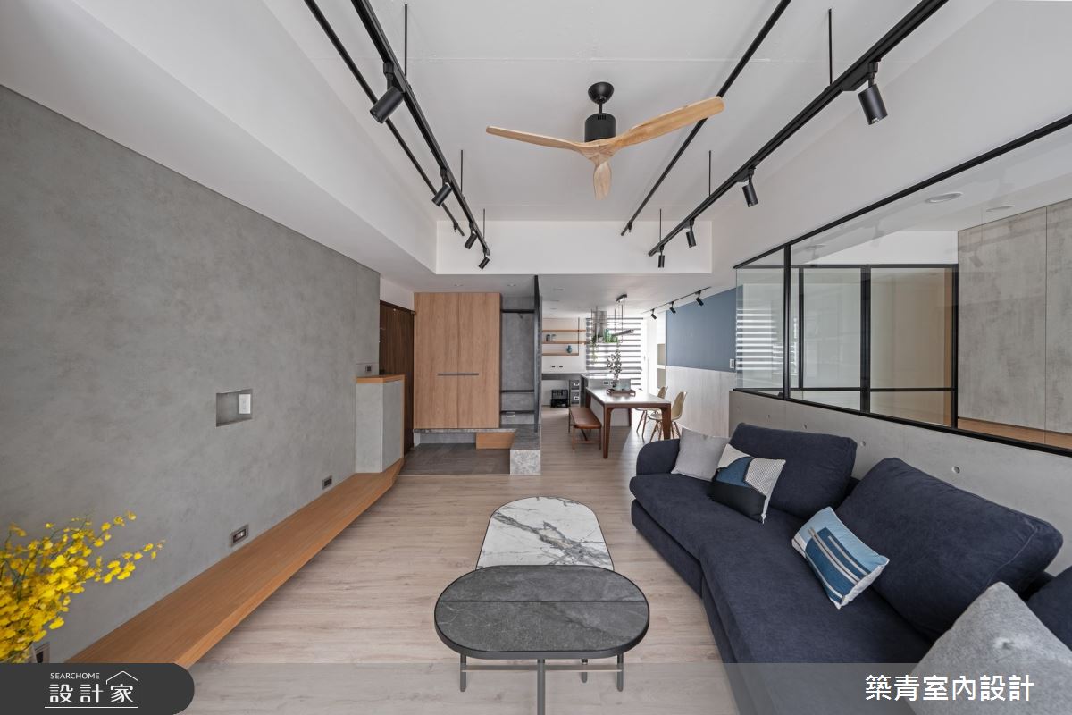 40坪老屋(16~30年)＿混搭風玄關客廳餐廳案例圖片＿築青室內裝修有限公司＿築青_71之12