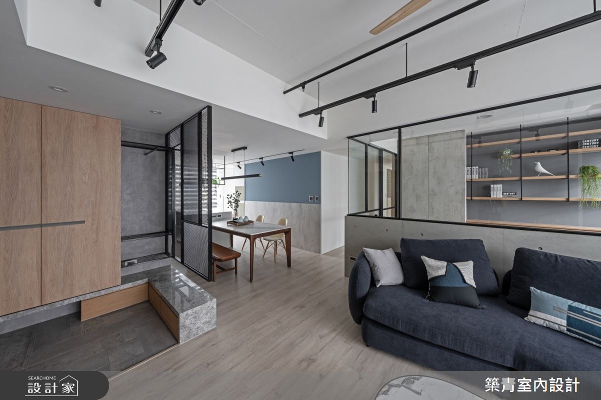 40坪老屋(16~30年)＿混搭風玄關客廳餐廳案例圖片＿築青室內裝修有限公司＿築青_71之14