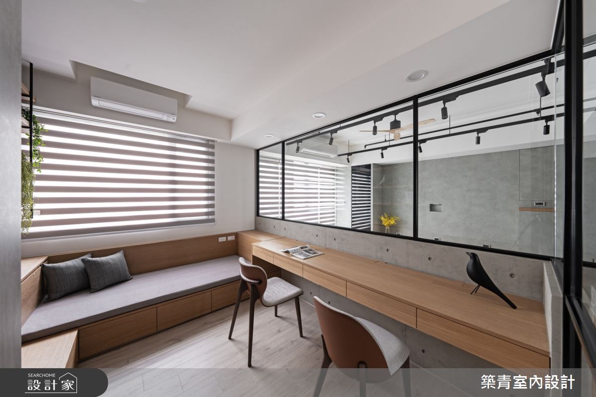 40坪老屋(16~30年)＿混搭風書房工作區臥榻案例圖片＿築青室內裝修有限公司＿築青_71之15