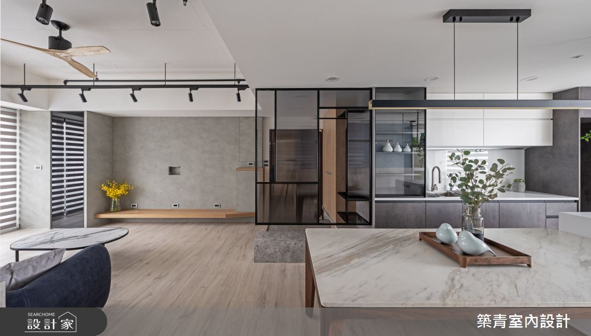 40坪老屋(16~30年)＿混搭風客廳餐廳廚房案例圖片＿築青室內裝修有限公司＿築青_71之21