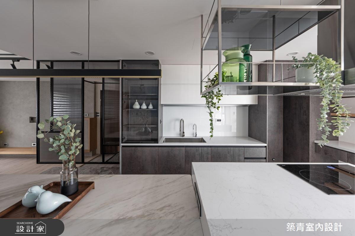 40坪老屋(16~30年)＿混搭風餐廳廚房中島案例圖片＿築青室內裝修有限公司＿築青_71之26