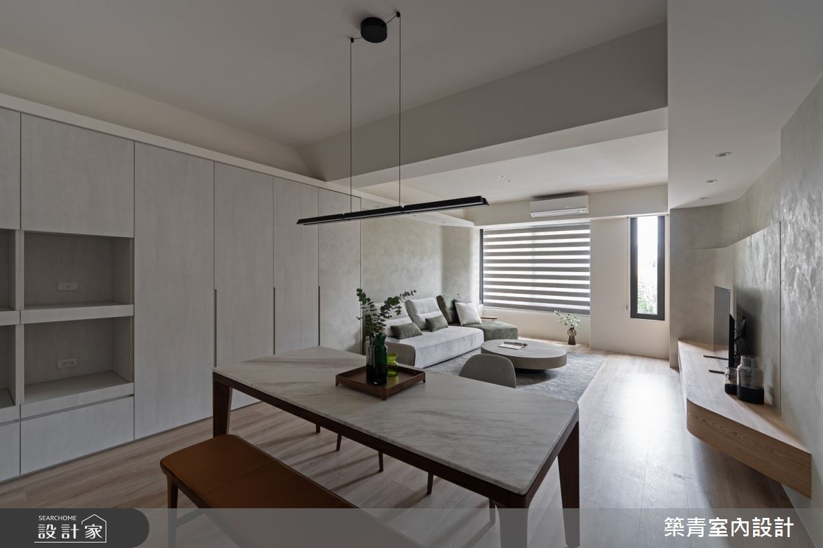 48坪老屋(16~30年)＿現代風客廳餐廳案例圖片＿築青室內裝修有限公司＿築青_72之7