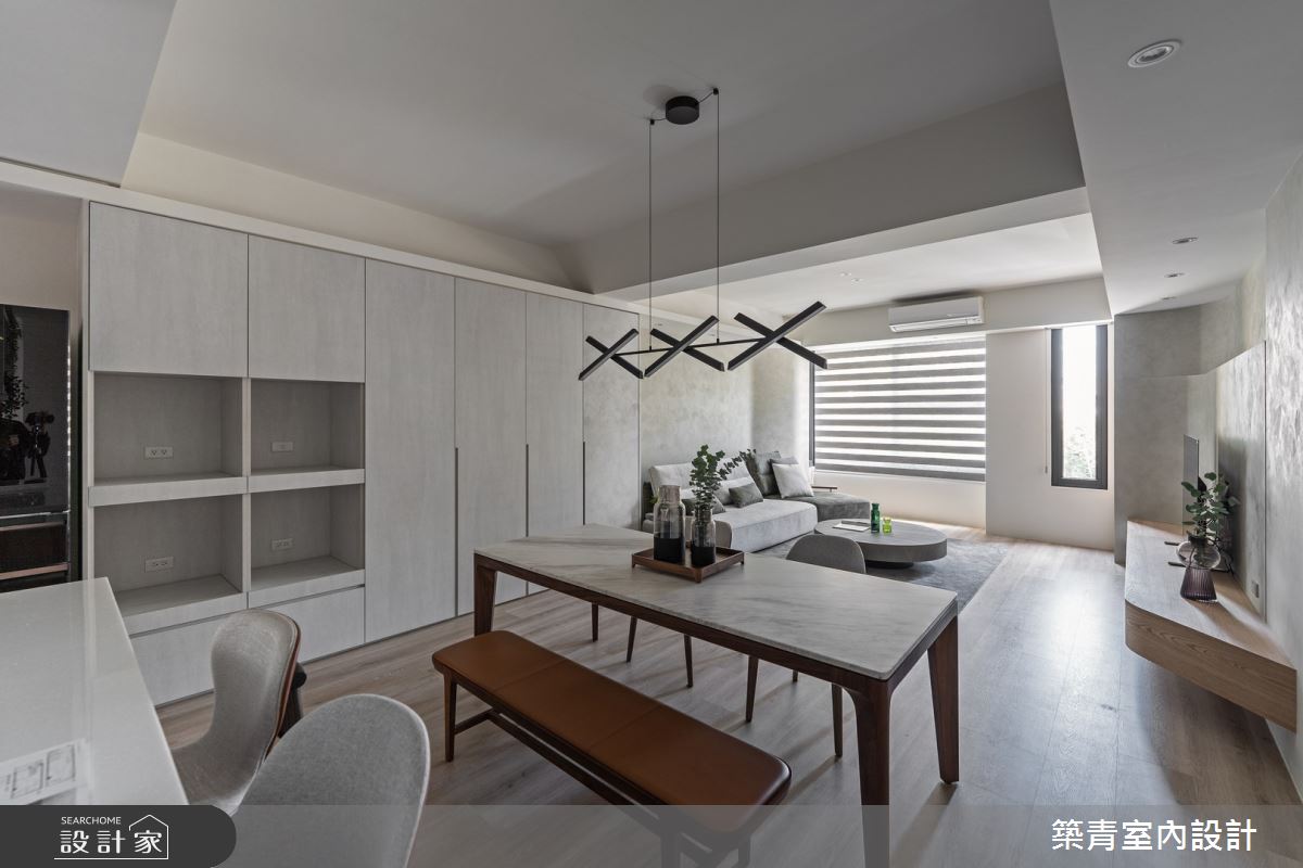48坪老屋(16~30年)＿現代風客廳餐廳案例圖片＿築青室內裝修有限公司＿築青_72之15
