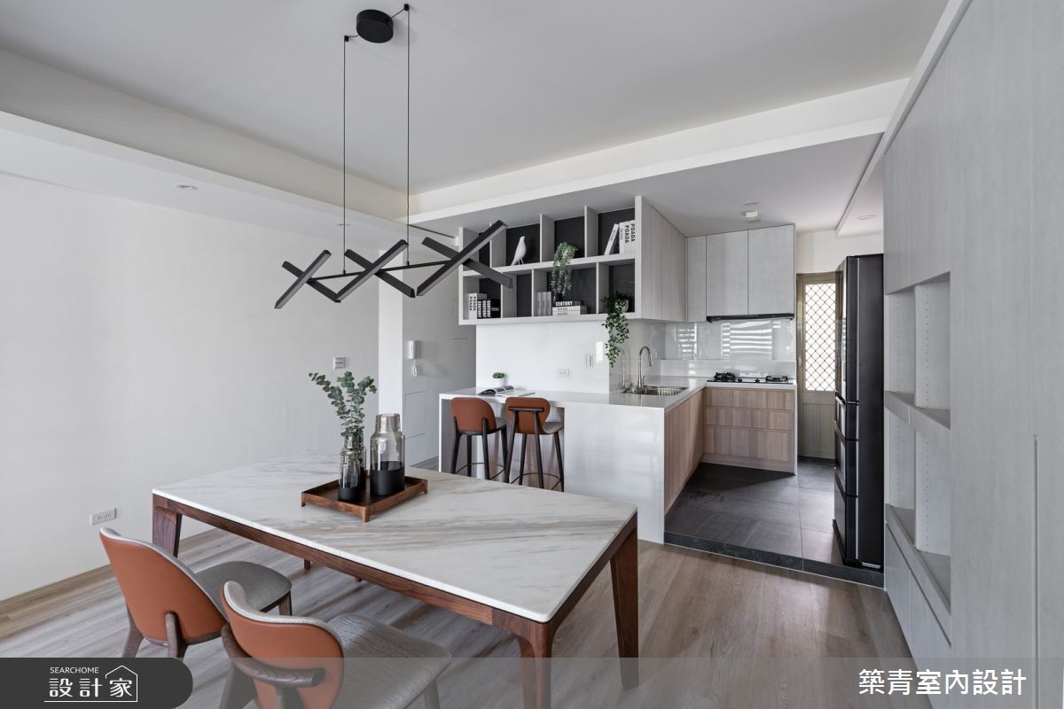 48坪老屋(16~30年)＿現代風餐廳廚房吧檯案例圖片＿築青室內裝修有限公司＿築青_72之16