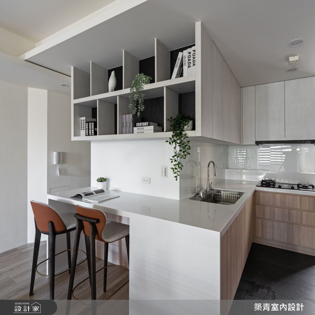 48坪老屋(16~30年)＿現代風廚房吧檯案例圖片＿築青室內裝修有限公司＿築青_72之17