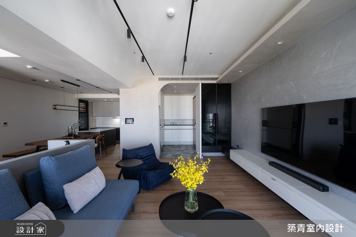 30坪預售屋＿混搭風玄關客廳餐廳案例圖片＿築青室內裝修有限公司＿築青_73之3
