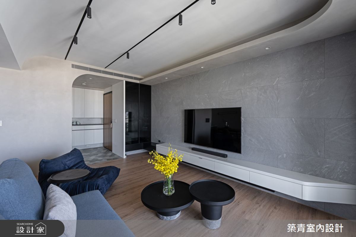 30坪預售屋＿混搭風玄關客廳案例圖片＿築青室內裝修有限公司＿築青_73之4