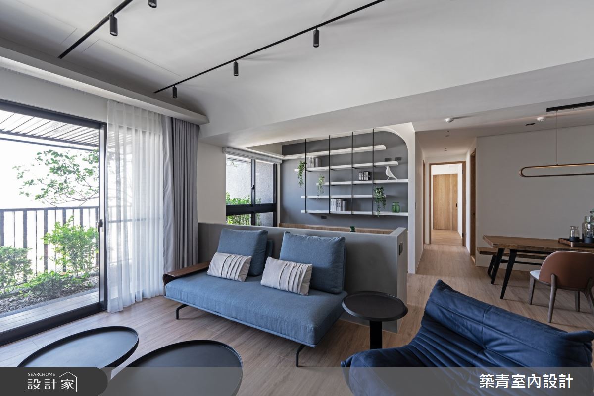 30坪預售屋＿混搭風客廳餐廳書房工作區案例圖片＿築青室內裝修有限公司＿築青_73之7